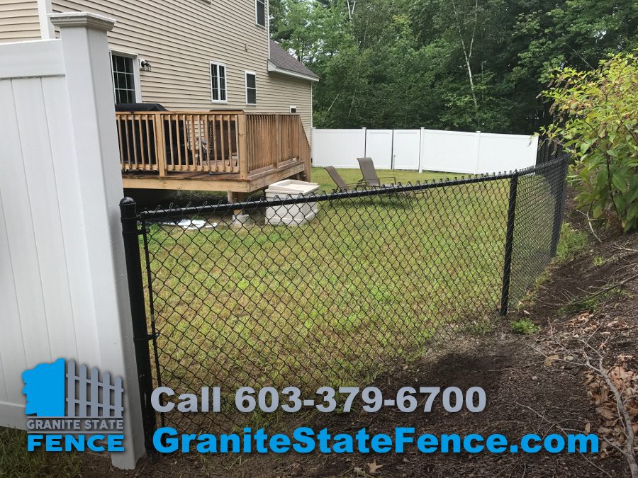 Vinyl & Chain Link Fence Installation in Windham, NH