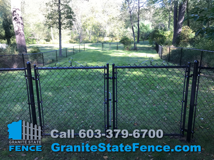 Chain link fence installation, chainlink fences, granite state fence, pelham_nh