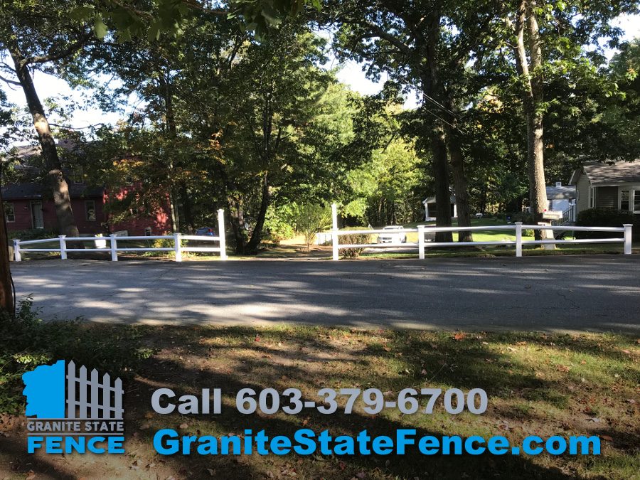 Vinyl Fence Installation/ Split Rail Fence in Pelham, NH