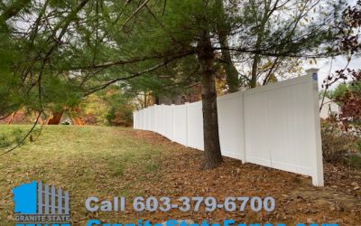 Vinyl Privacy Fence installed in Londonderry, NH.