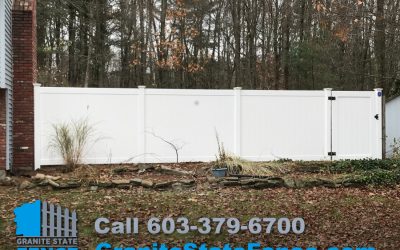 Vinyl Privacy Fence Installation in Londonderry, NH