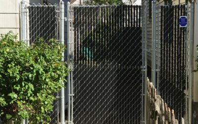 Galvanized Chain-Link Privacy Fence in Methuen, MA