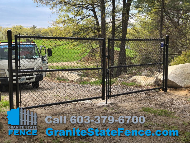 chain link barrier gates for the Town of Windham, NH