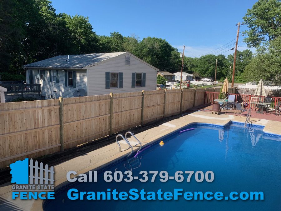 Pool Fence / Wood Fencing / Cedar Fence in Nashua, NH