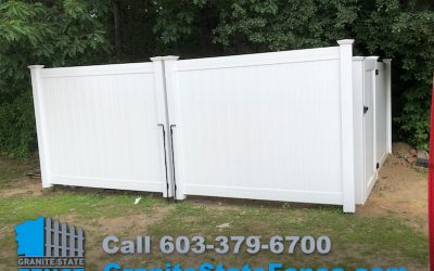 Commercial Dumpster Enclosure/ Vinyl Dumpster Fencing in Londonderry_NH