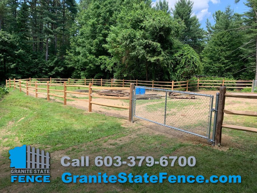 Horse Fencing / Split Rail Fence / Chain Link Fence in Milford NH