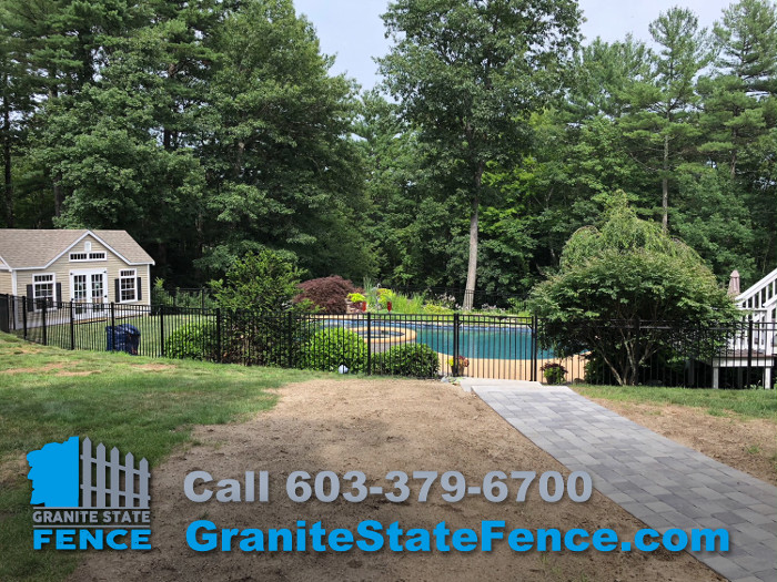 Aluminum Fence installed in Windham, NH