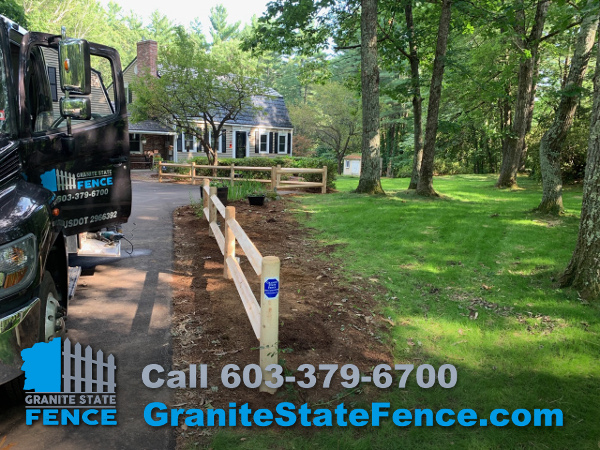 Fence Installation / Post and Rail Fence / Wood Fencing in Derry, NH | Granite State Fence