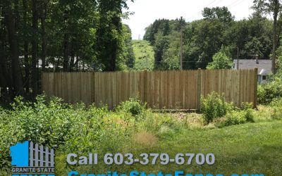 Cedar Wood Fence Installation in Jaffrey, NH