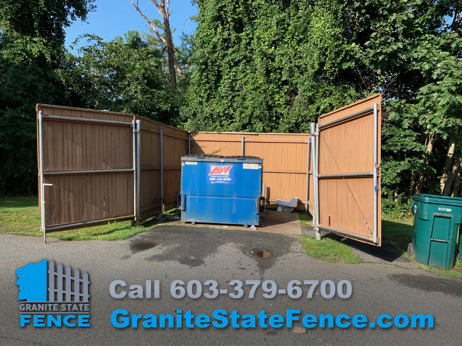 Commercial Fencing / Dumpster Enclosure / Chain Link Fencing in Chelmsford, MA