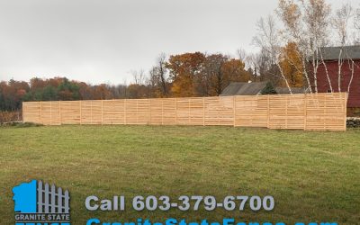 Fence Install / Custom Fencing / Cedar Board Fence in Temple, NH