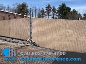 Commercial Chain Link Fence repair in Manchester, NH