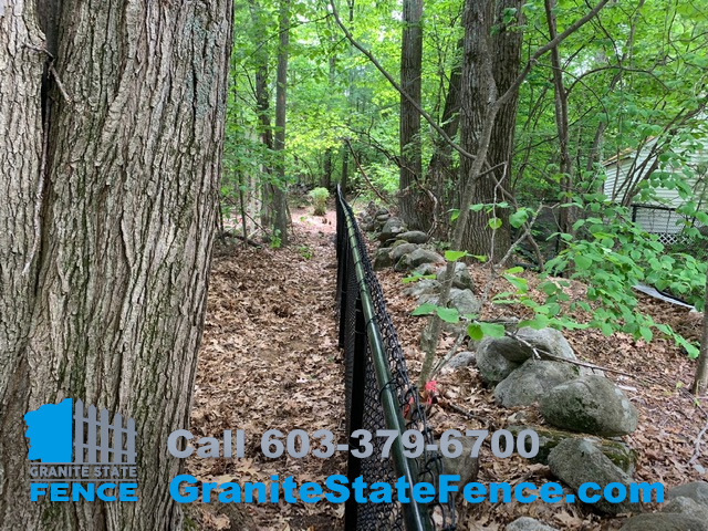 Chain Link Fence install for pet safety in Londonderry, NH