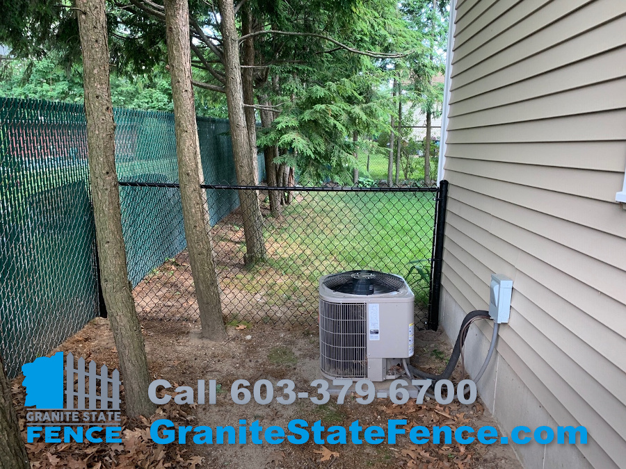 Chain Link Pet Fencing installed in Nashua, NH