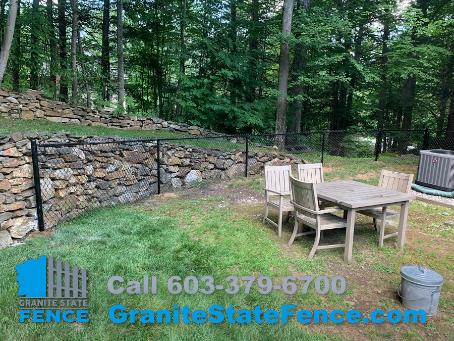Chain Link Fence installation in Bedford, NH