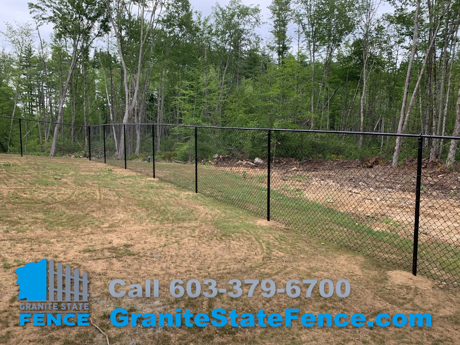 Vinyl Coated Chain Link installed for dog enclosure in Danville, NH