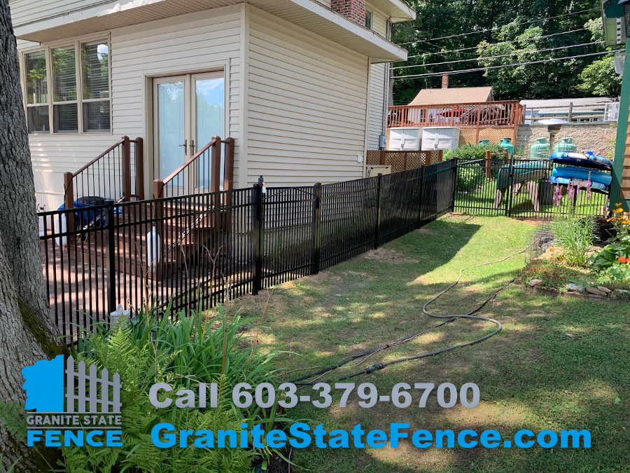 Aluminum Fencing for Puppy installed in Windham, NH.