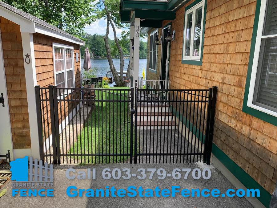 Aluminum Fencing for Puppy installed in Windham, NH.