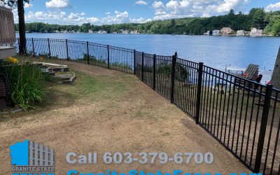 Aluminum Fence installed in Derry, NH.