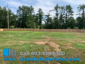 Cedar Fence installation in Concord, NH.