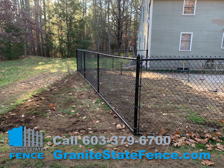Chain Link Fence relocation in Brookline, NH