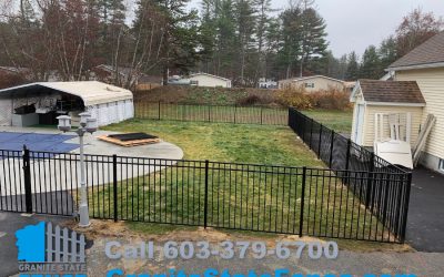 Aluminum Fence for Pool installed in Derry, NH.