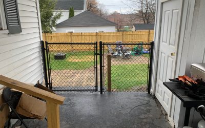 Chain Link Fence installed in Nashua, NH.