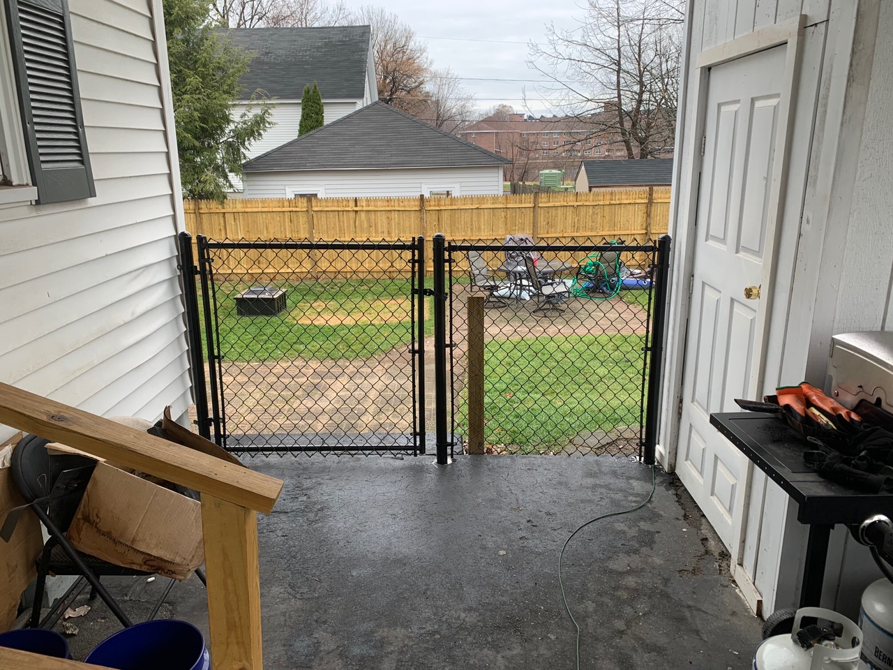 Chain Link Fence installed in Nashua, NH.