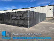 Commercial Chain Link Fencing installed in Manchester, NH.