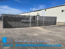 Commercial Chain Link Fencing installed in Manchester, NH.