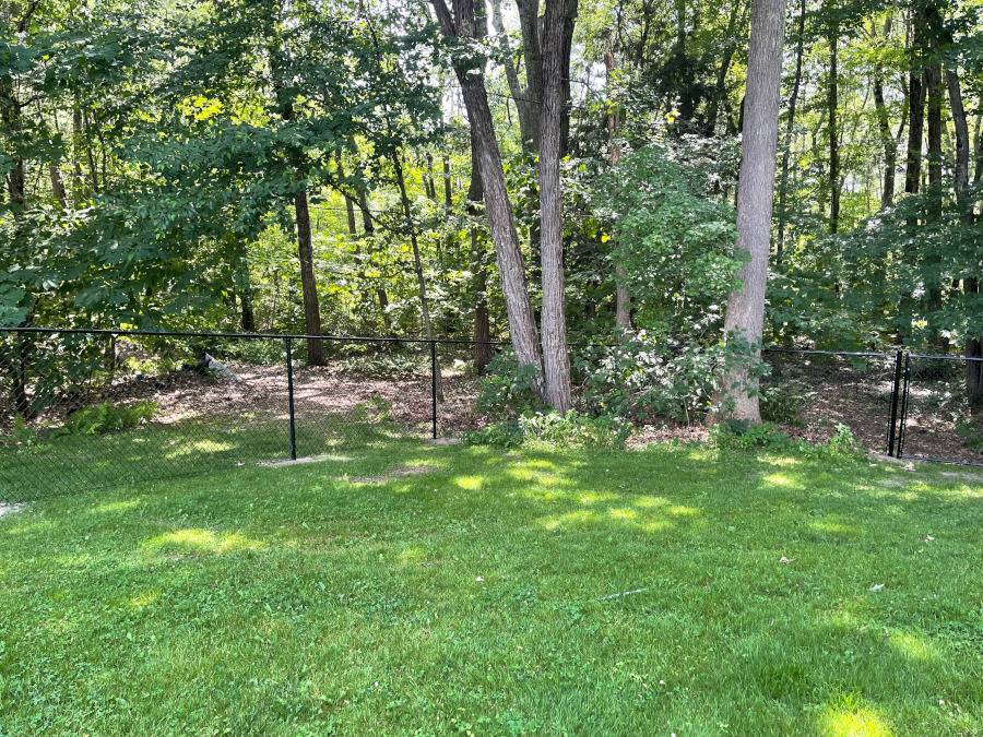 Chain Link Fencing installation in Derry, NH. 