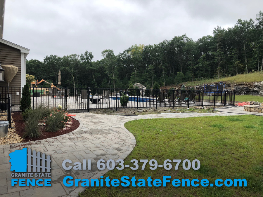 Aluminum Pool Fence/Two Rail Pool Fence/Fence Company in Windham, NH