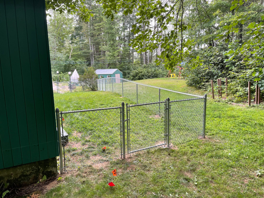 New Chain Link Fencing installed in Londonderry, NH.