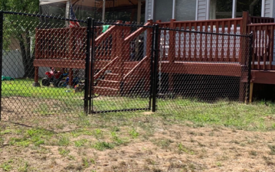 Chain Link Fencing installation in Nashua, NH.
