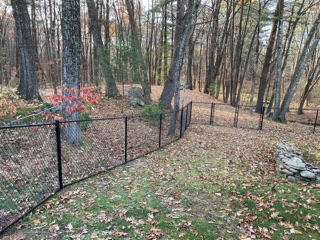 Chain Link Fence installation in Windham, NH.