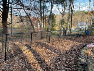 Chain Link Fence installation in Windham, NH.