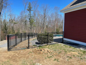 Aluminum Pool Fence Installed in Chester, NH.