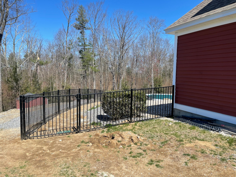 Aluminum Pool Fence Installed in Chester, NH.