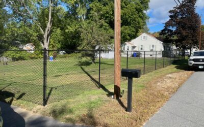 Chain Link Fence installed in Hudson, NH.