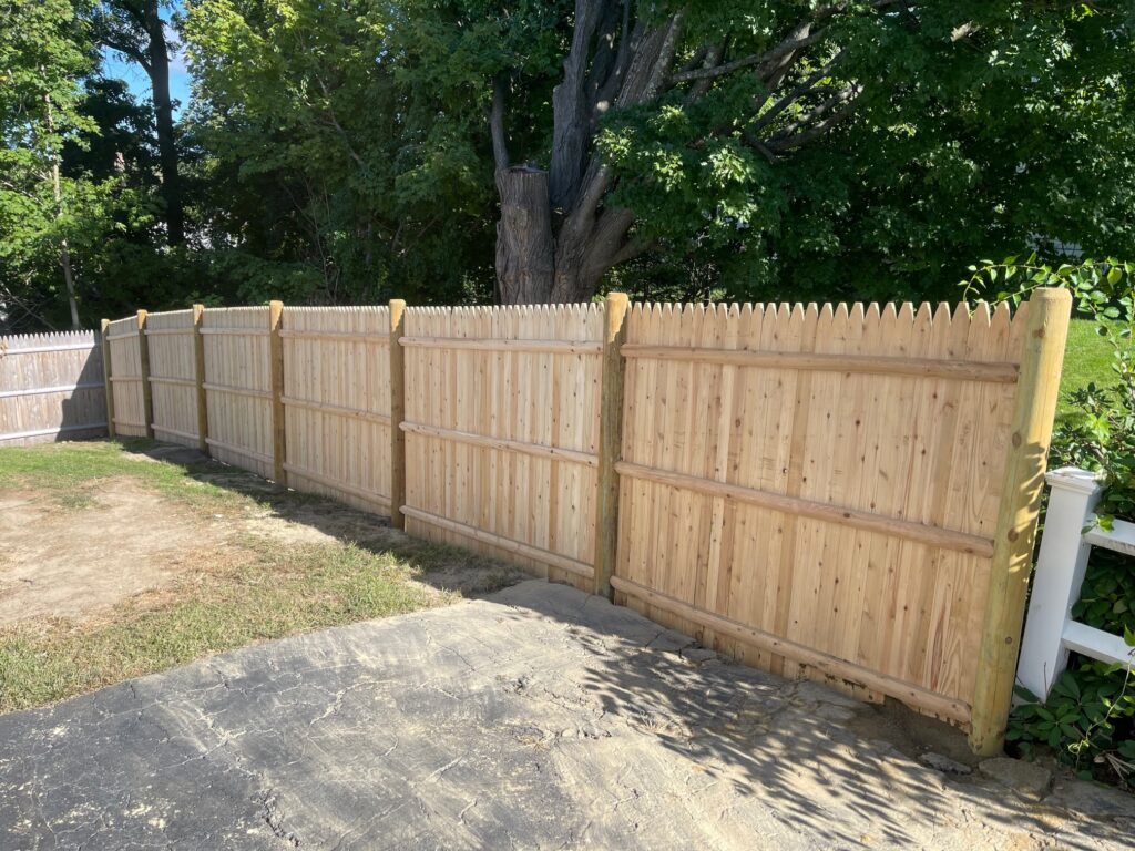 Cedar Fence installation in Nashua, NH 