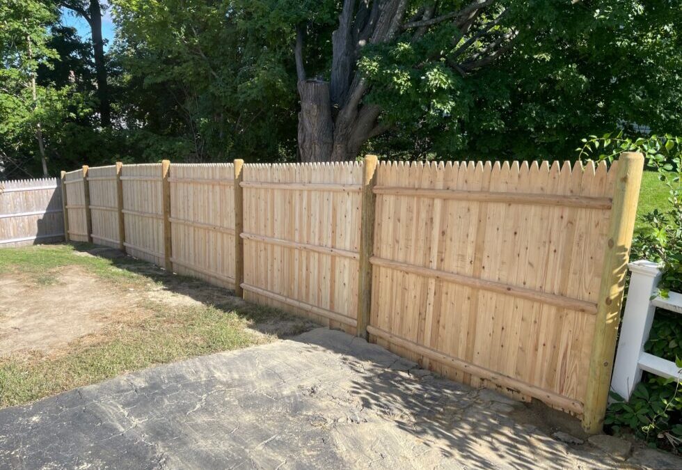 Cedar Fence installation in Nashua, NH