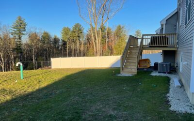 Vinyl and Chain Link Fence installation in Hudson, NH