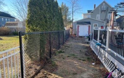 Chain Link Fence Installed in Nashua, NH.