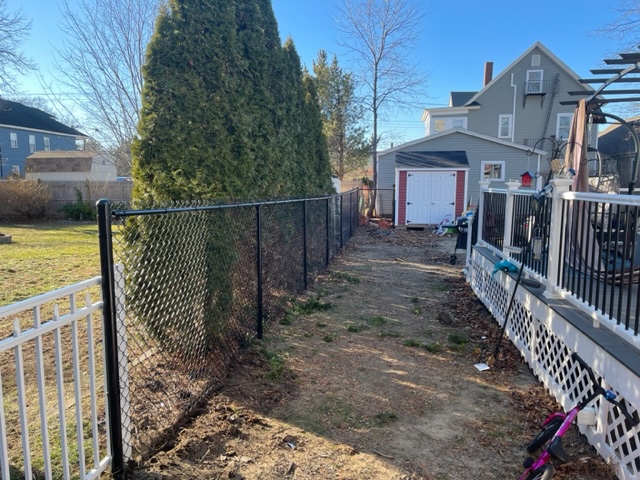 Chain Link Fence Installed in Nashua, NH.