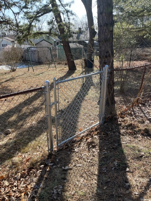 Chain Link Fencing installed in Manchester, NH. 