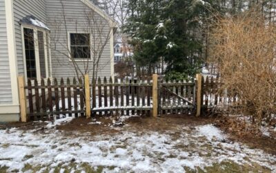 Wood Fence Maintenance in Litchfield, NH.