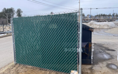 Commercial Fence Installation in Tilton, NH.
