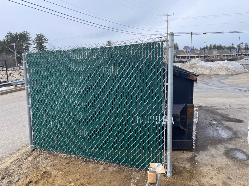 Commercial Fence Installation in Tilton, NH. 