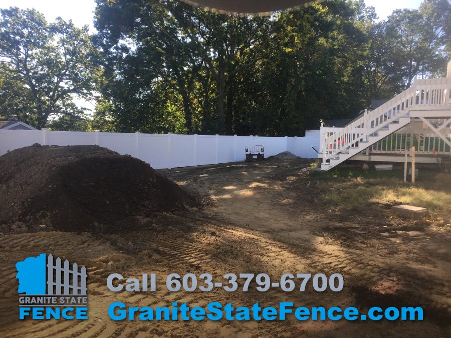 Privacy Vinyl Fence Installation in Salem, NH