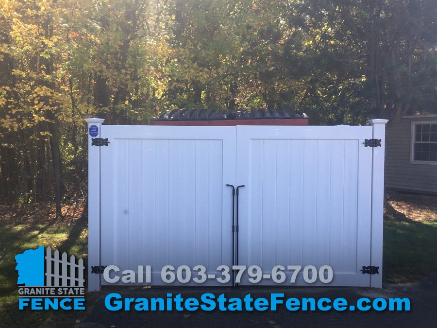 Dumpster Fence/ Vinyl Fence in Hudson NH